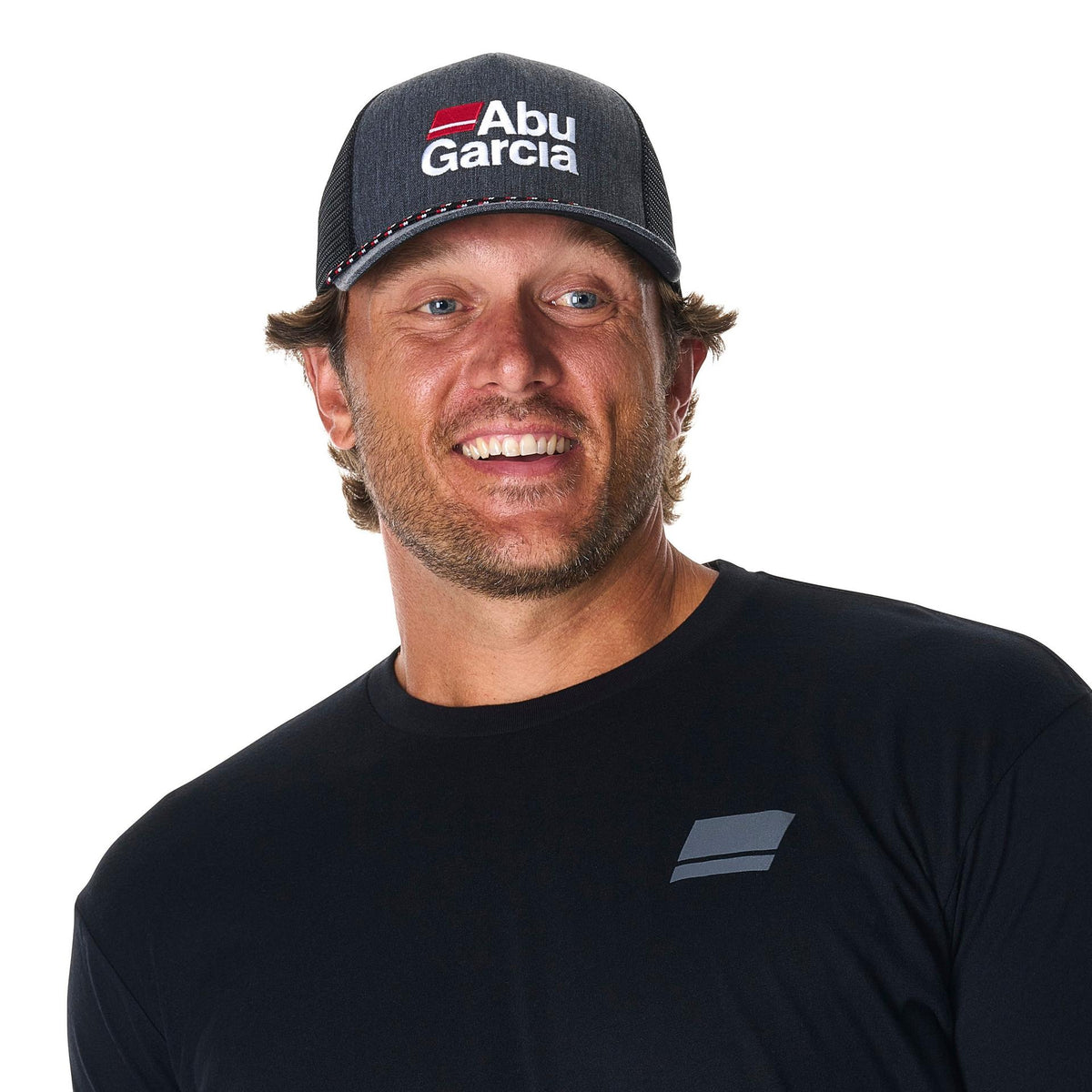 Stacked Logo Heather Rope Trucker